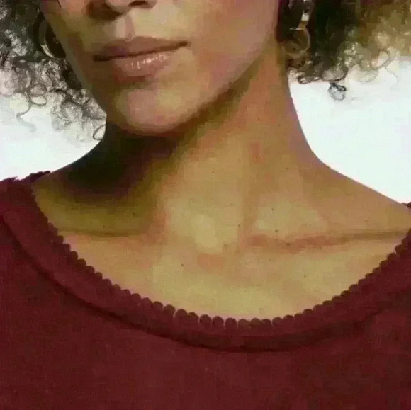 RAFAELLA | Ella Women's Rumba Red Fringed Neckline Short Sleeve Shirt - Picture 3 of 7